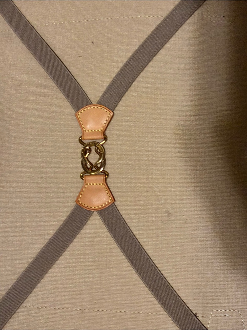 Louis Vuitton Brown Leather Travel Tag and Strap - Picture 3 of 7